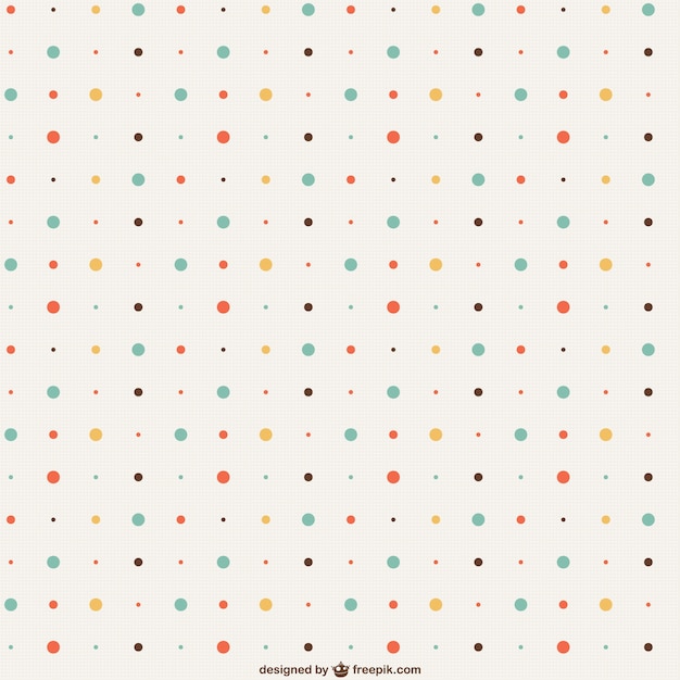 Free vector vintage dots pattern