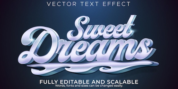 Vintage editable text effect, retro and classic text style