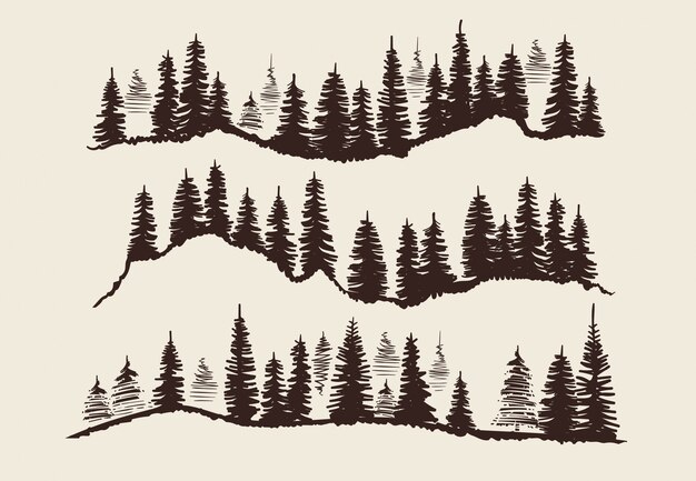 Download Forest Silhouette Images Free Vectors Stock Photos Psd