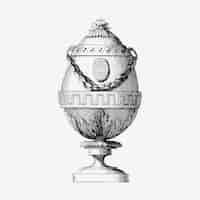 Vettore gratuito illustrazione di uovo d'epoca fabergé