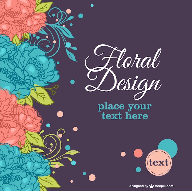 Free vector vintage floral background