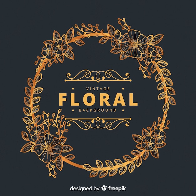 Vintage floral background