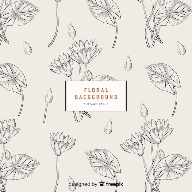 Vintage floral background