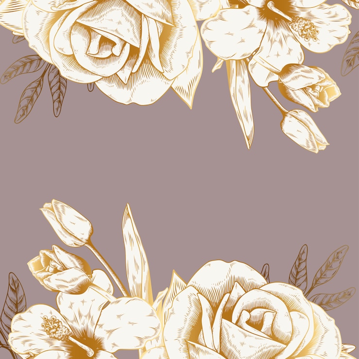 Free Vector vintage floral background
