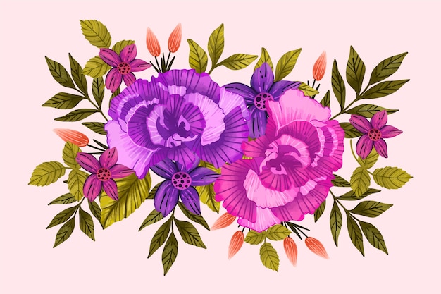 Free vector vintage floral bouquet