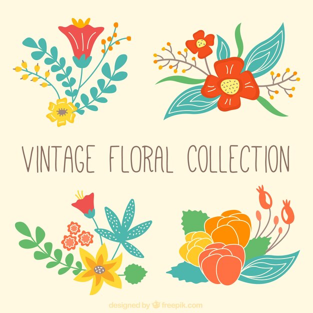 Vintage floral collection