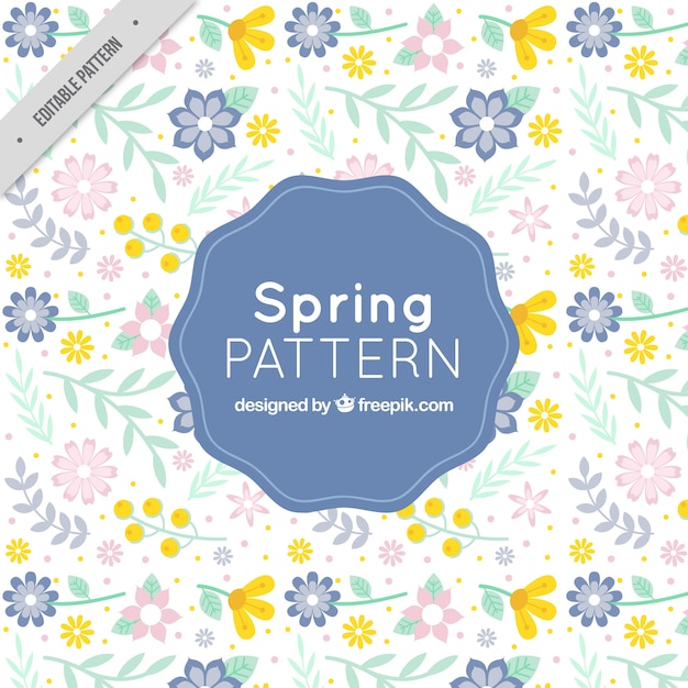 Free vector vintage floral decorative pattern