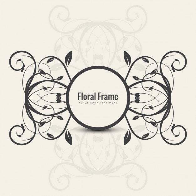 Free vector vintage floral frame background