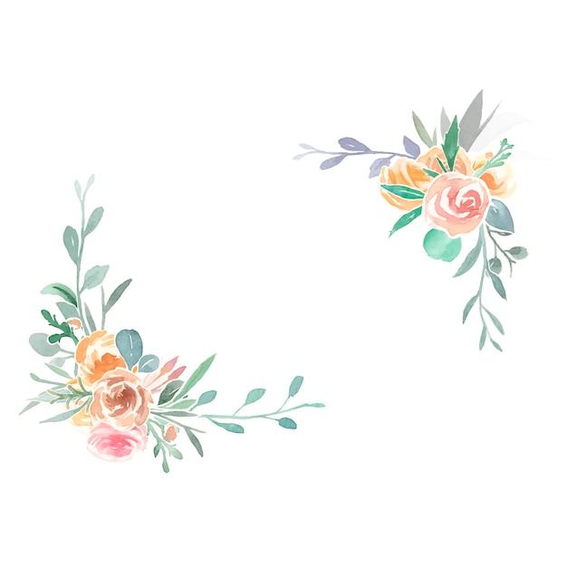 Free vector vintage floral ornaments