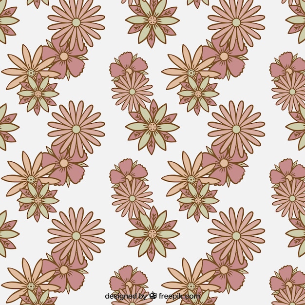 Free vector vintage floral pattern