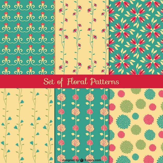 Vintage floral patterns