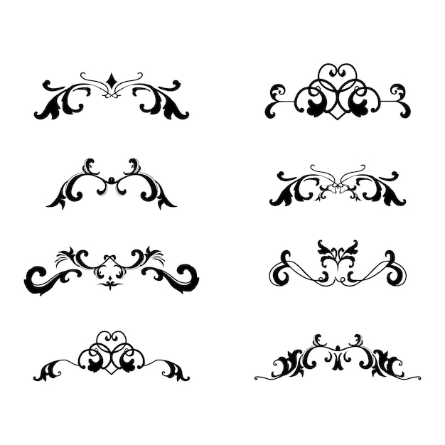 Free vector vintage flourish ornament frame vector