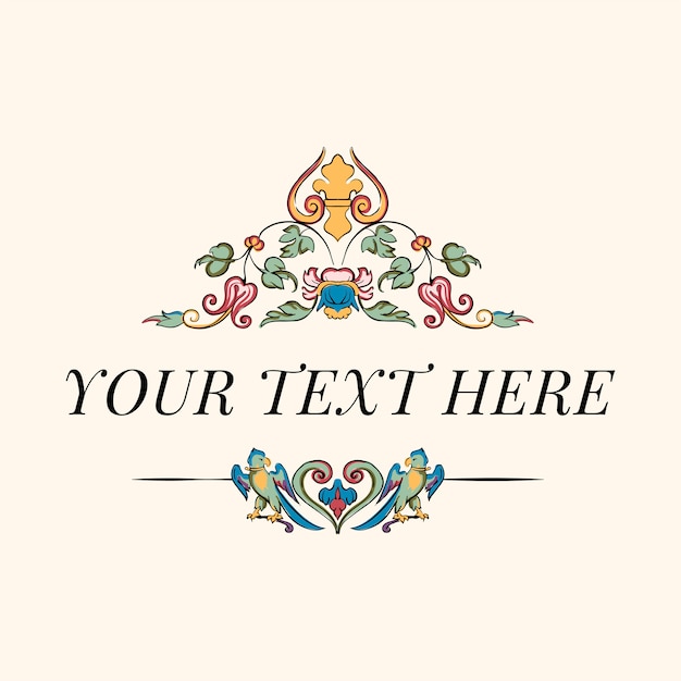 Free vector vintage flourish ornament illustration