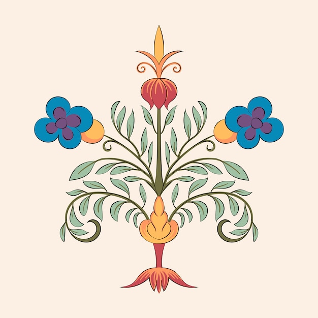 Vintage flourish ornament illustration