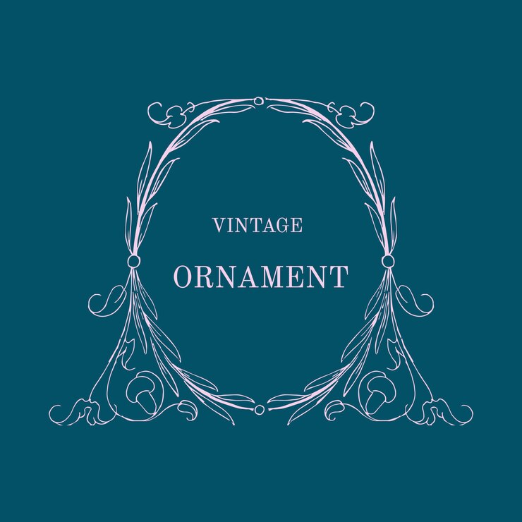 Free Vector vintage flourish ornament illustration