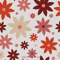 Free vector vintage flowers pattern