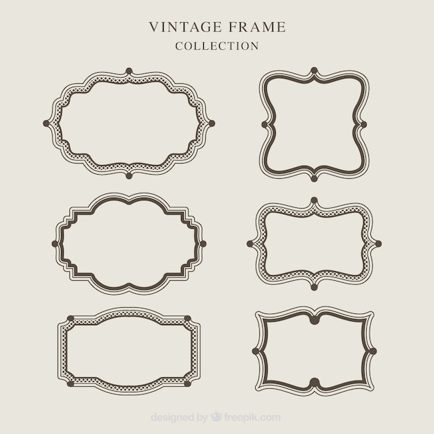 Free vector vintage frame collection