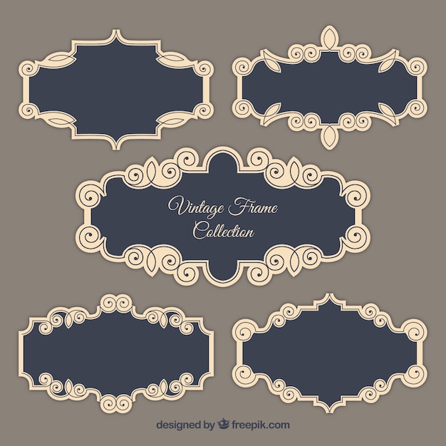 Free vector vintage frame collection