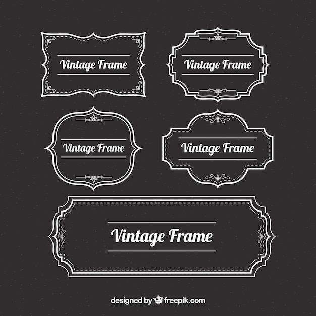 Vintage frame collection