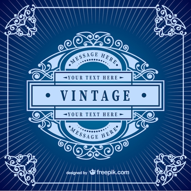 Free vector vintage frame template