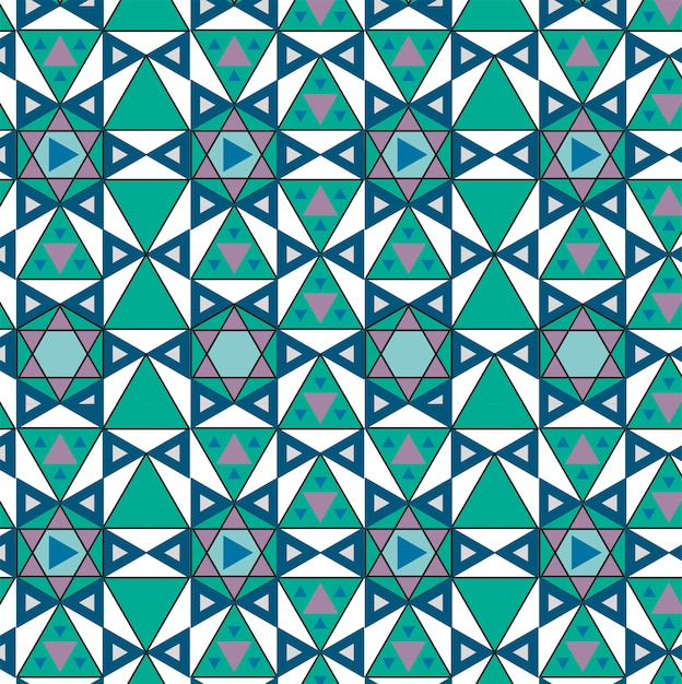 Free vector vintage geometric pattern inspired