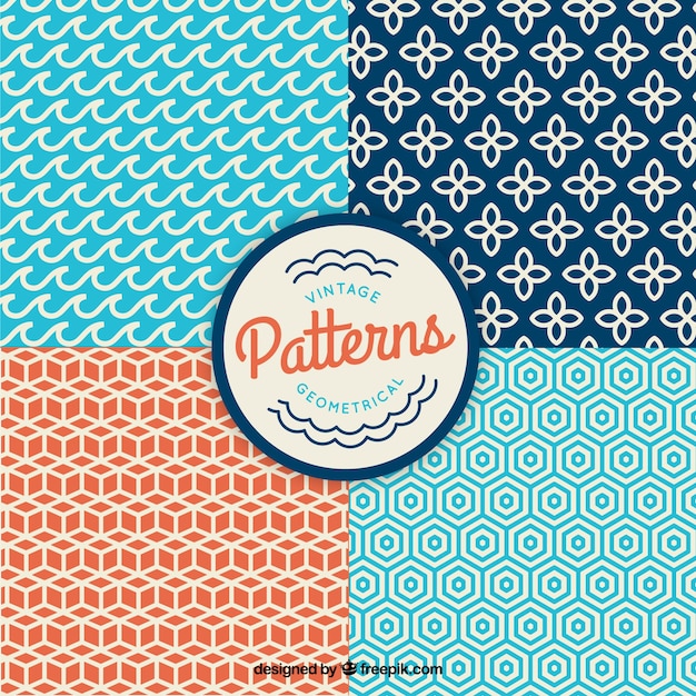 Vintage geometric patterns