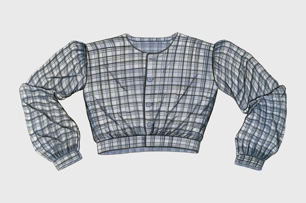 Vintage gingham shirt vector, remixed from artwork by Inez Montgomery