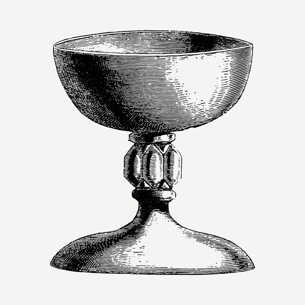 Vintage goblet illustration