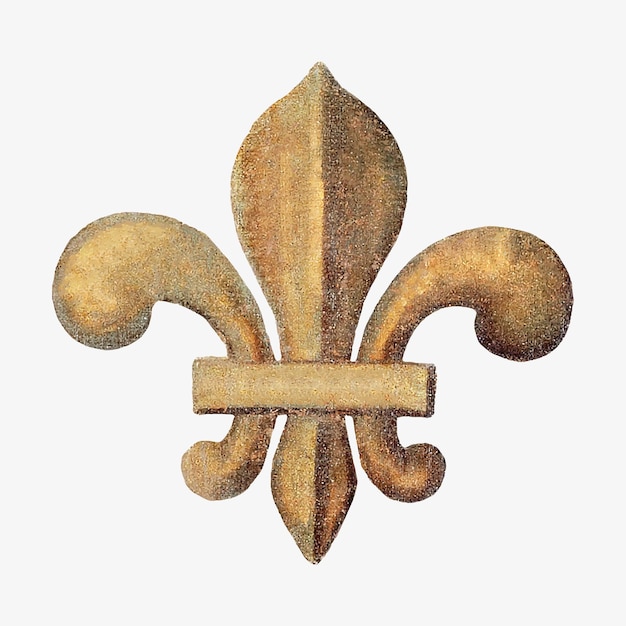 Free vector vintage gold scout badge