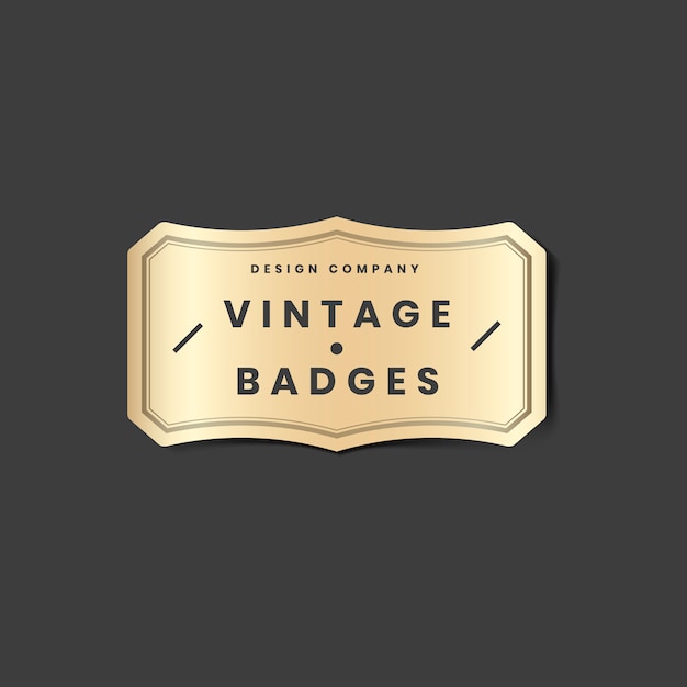 Vintage golden logo