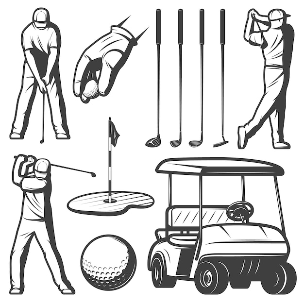 Коллекция Vintage Golf Elements