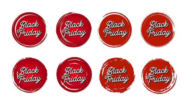 Vintage grunge black friday banner set