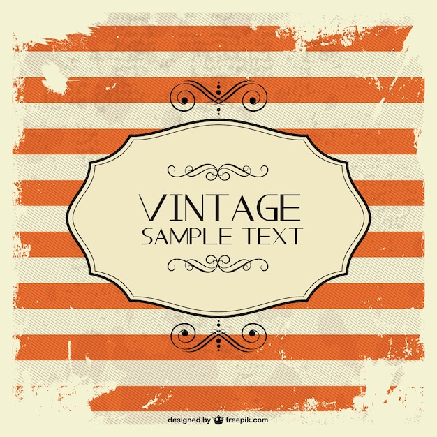 Vettore gratuito grunge design vintage