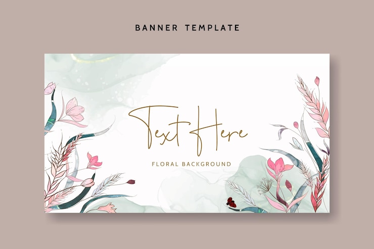Free Vector vintage hand drawn floral watercolor background 