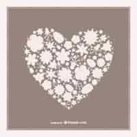 Free vector vintage heart shape card