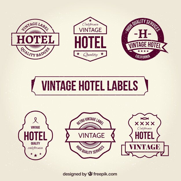Vintage Hotel этикетки