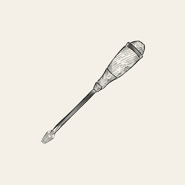 Vintage illustration of a carpenter tool