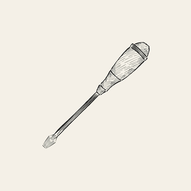 Vintage illustration of a carpenter tool