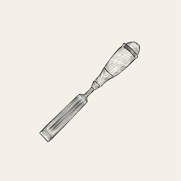 Vintage illustration of a carpenter tool