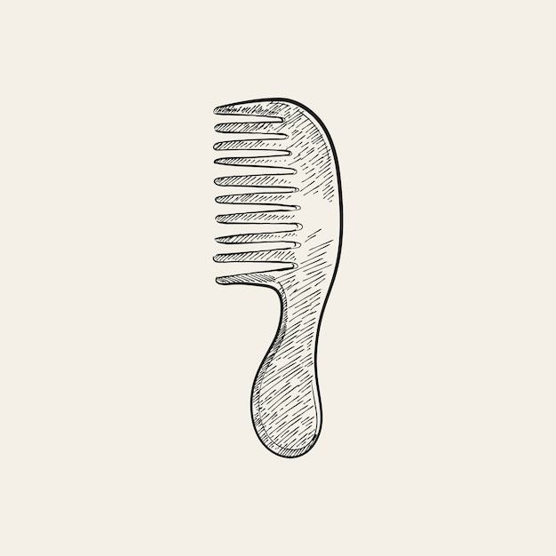 Free vector vintage illustration of a comb