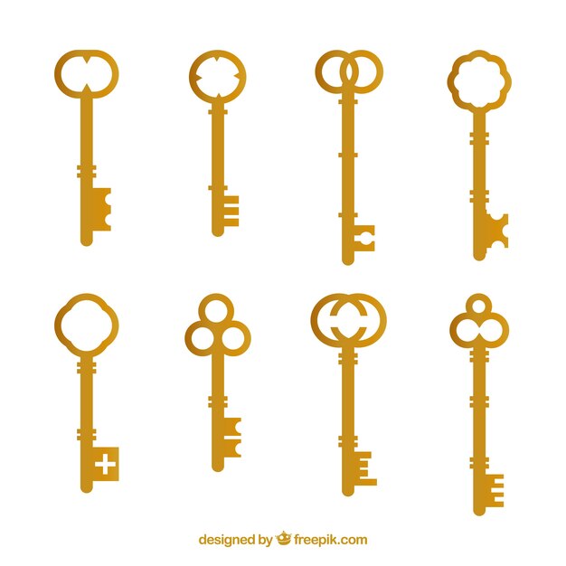 Vintage key collection