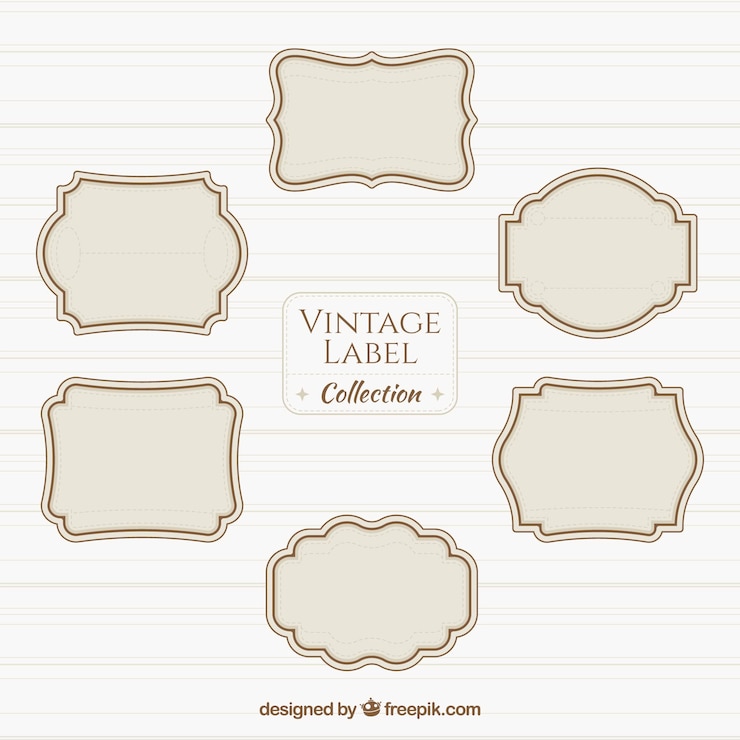 Free Vector vintage label collection