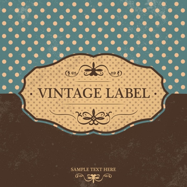 Free vector vintage label design