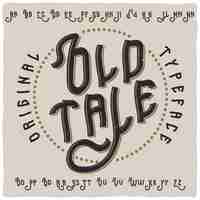 Free vector vintage label typeface called 