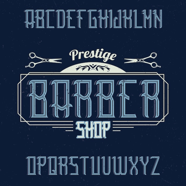 Barber Shop Font Download - Fonts4Free