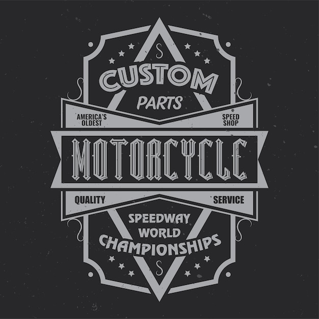 Free vector vintage label with lettering composition