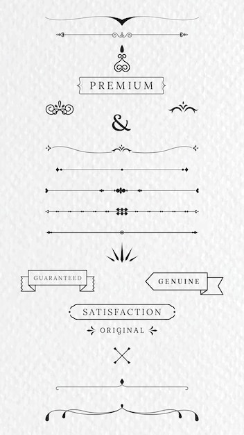 Free vector vintage labels and banners