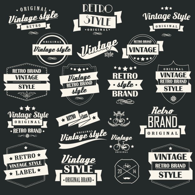 Free Vector | Vintage labels collection