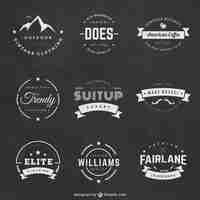 Free vector vintage labels