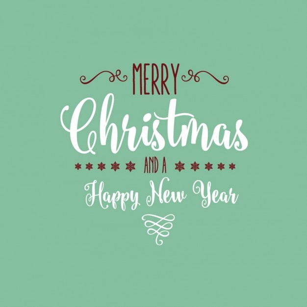 Free vector vintage lettering christmas background